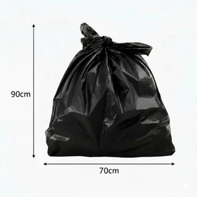 Bolsas de Basura Negras 70X90 CM 40 Micras - (1 Pack 100 Unidades)