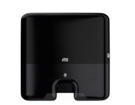 Dispensador Xpress Negro para Toalla Interfoliada – Sistema H2