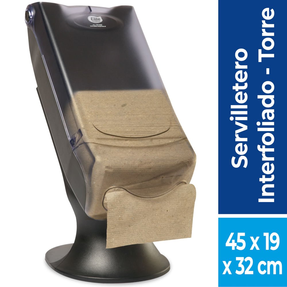 Dispensador Servilleta Interfoliada Torre Gris 1 UN