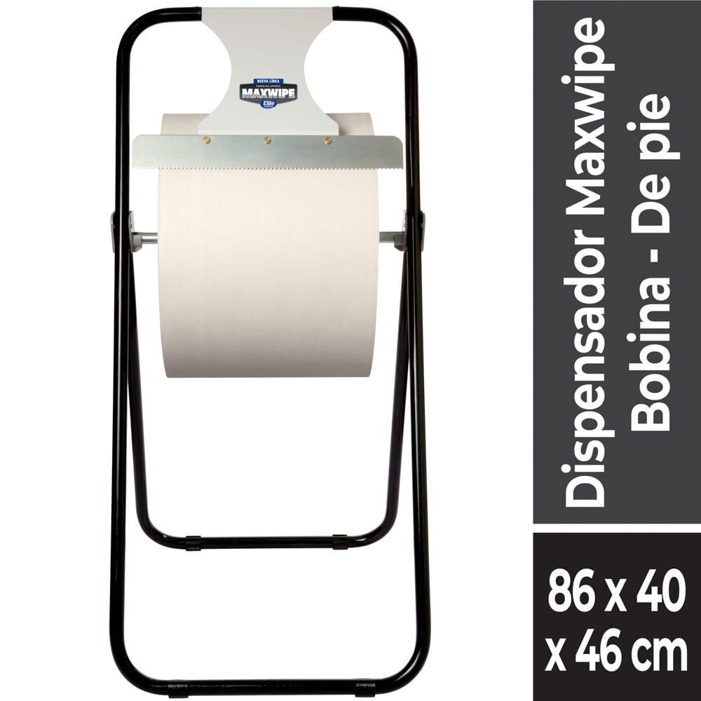 Dispensador Paños de Pie Negro Metálico 1 UN