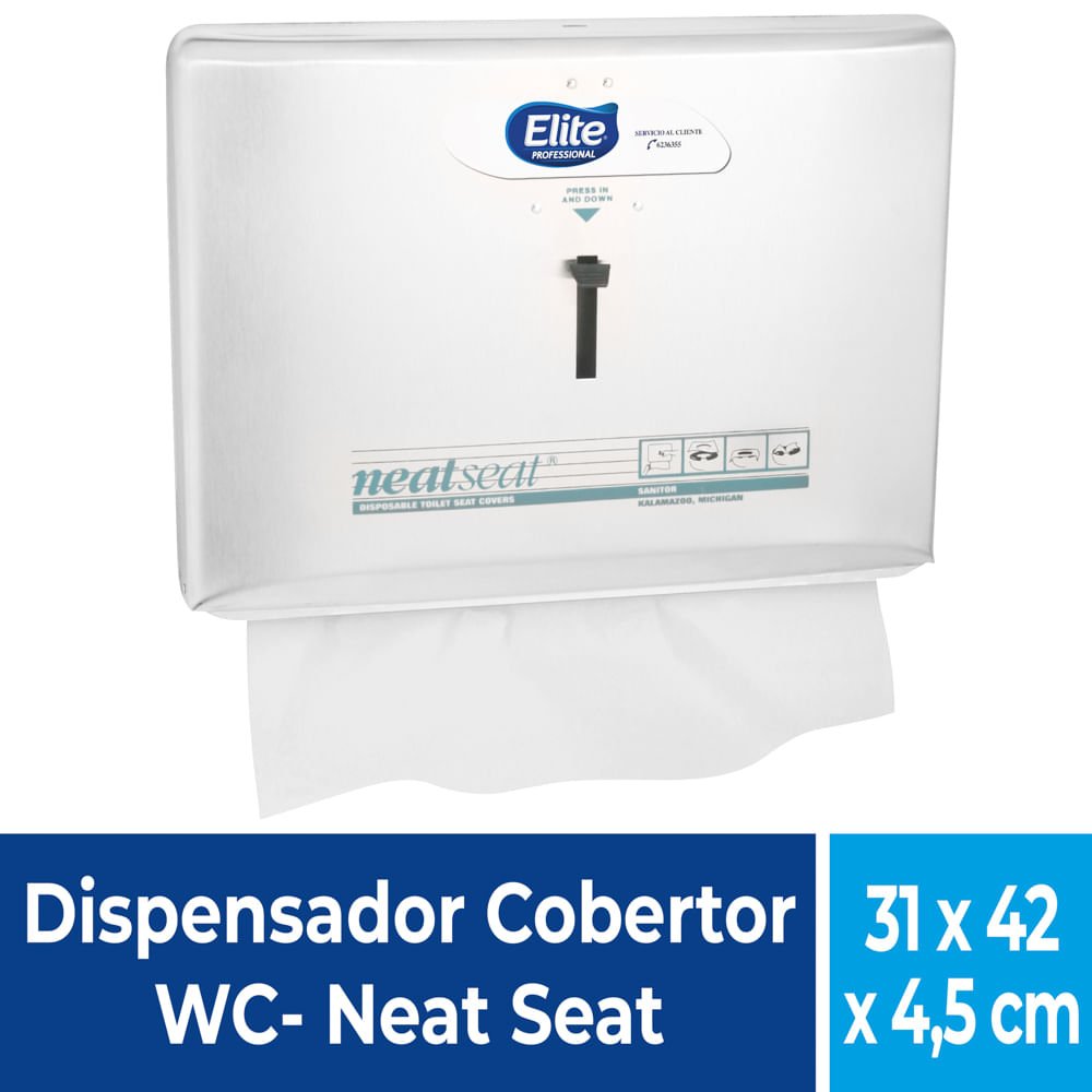 Dispensador Cobertor WC Blanco Metálico 1 UN