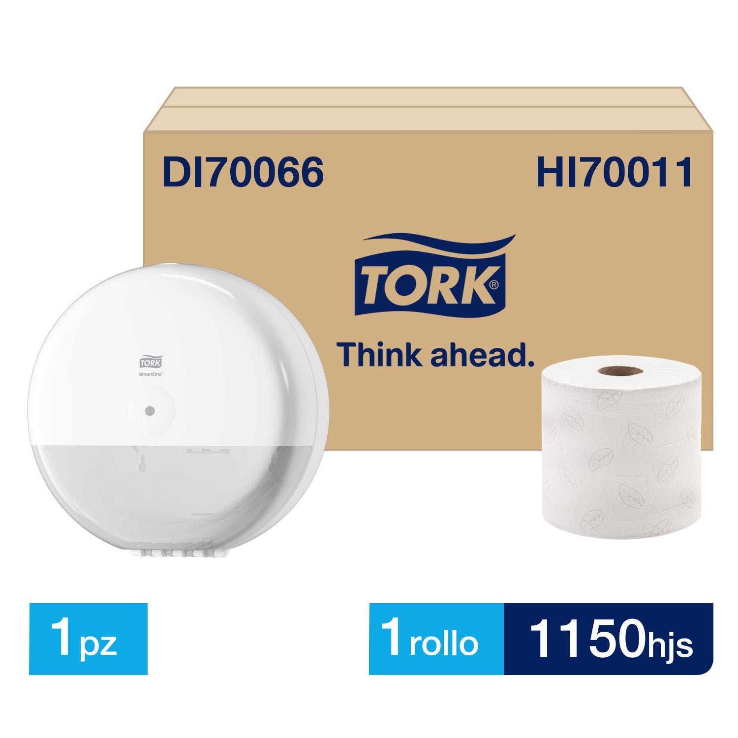 Dispensador Higienico Smartone Grande Blanco