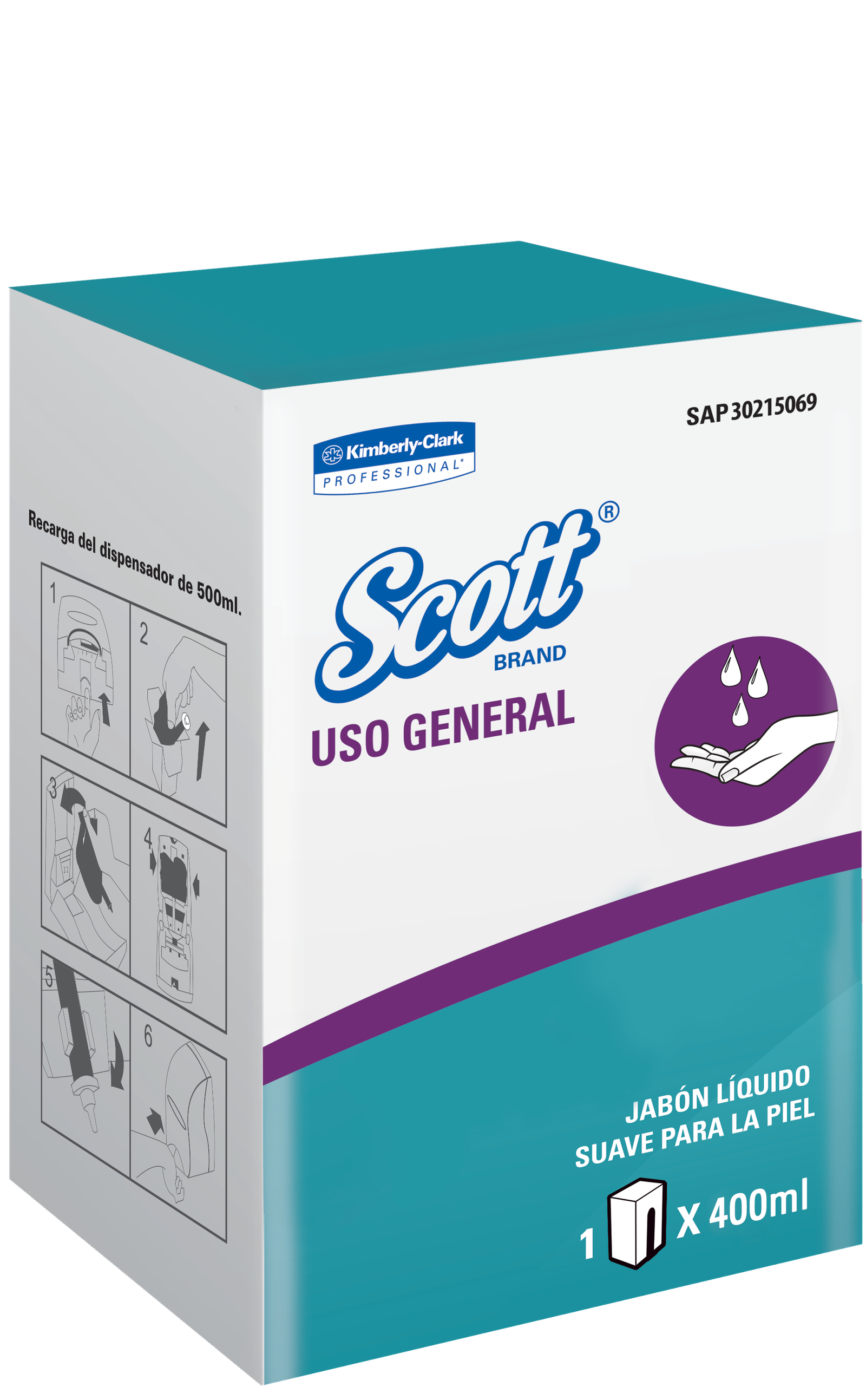 Jabón Scott®️ Spray Scott Hand Cosmético - (6 X400ml)