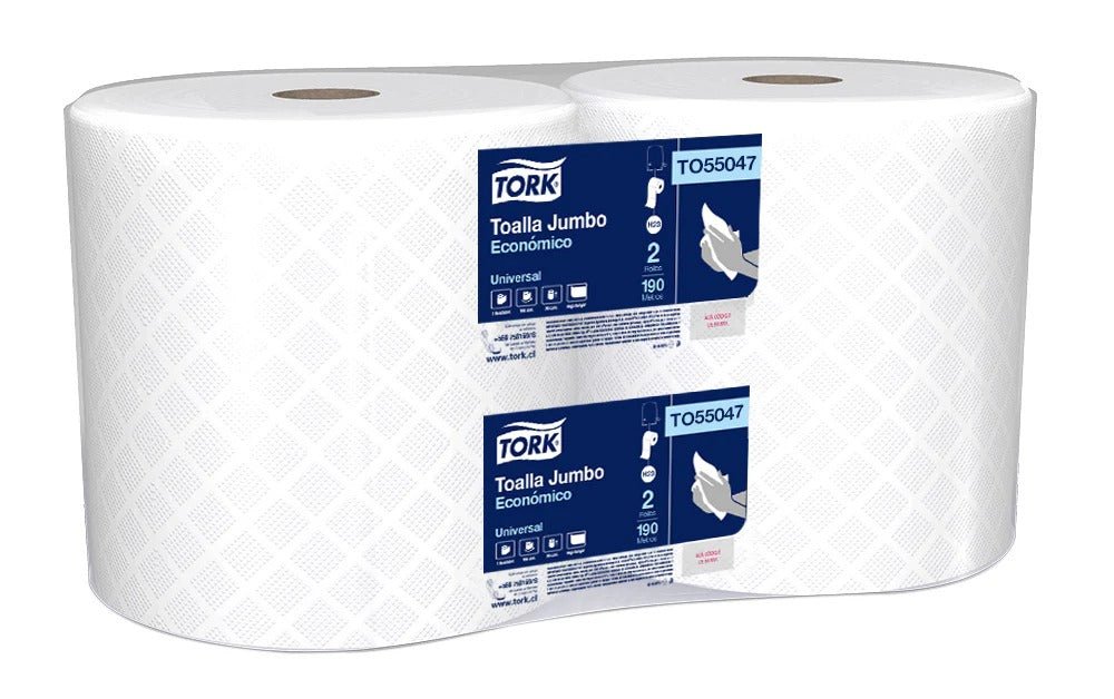 Toalla Universal Jumbo Economica H/S - (2 Rollos x 190 Mts)