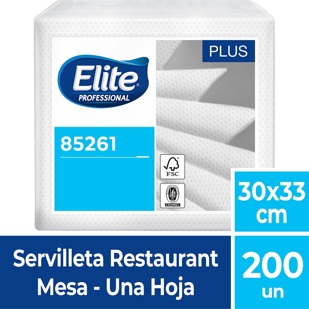 Servilleta Restaurant Mesa Una Hoja 12 Pq x 200 UN