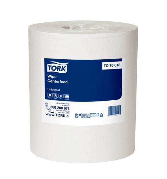 Wipe Centerfeed Universal Hoja Simple - (6 Rollos x 300 Metros)