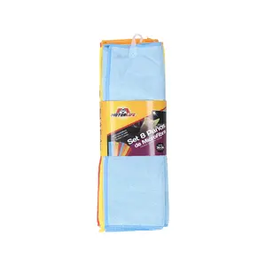 Set de 8 Paños de Microfibra Motorlife