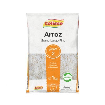 Arroz Coliseo Grado 2 Largo Fino 1 kg