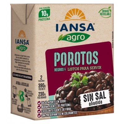 Poroto Negro Iansa Agro Tetra 390 g