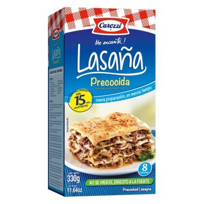 Lazaña Precocida Carozzi 330 g