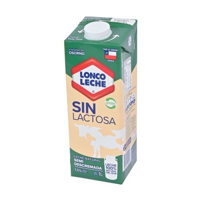 Leche Líquida Loncoleche Semidescremada Sin Lactosa 1 L