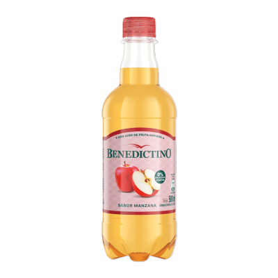 Agua Saborizada Benedictino Manzana Botella 500 ml