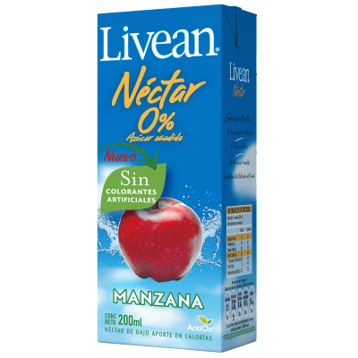 Jugo Natural Livean Manzana 200 ml 6 Unidades