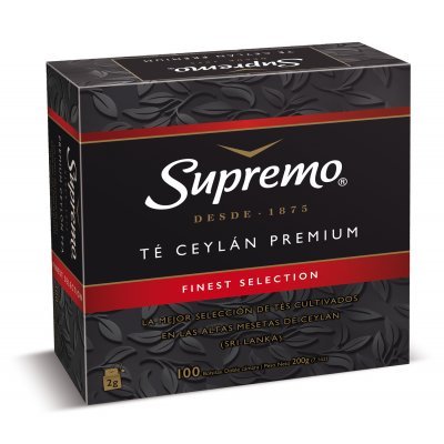 Té Negro Supremo Ceylán Premium 100 Bolsitas
