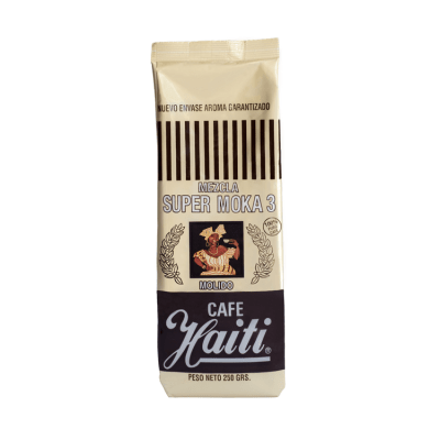 Café Grano Molido Haití Súper Moka 3 Mezcla 250 g