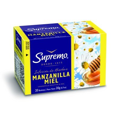 Hierbas Supremo Manzanilla Miel 20 Bolsitas