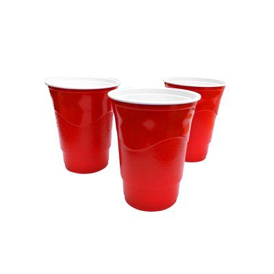 Vaso Desechable Feco Rojo 16 Oz 25 Unidades