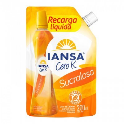 Endulzante Iansa Cero K Sucralosa Líquido 200 ml