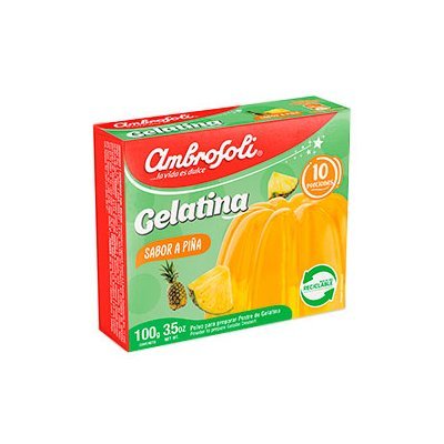 Gelatina en Polvo Ambrosoli Piña 100 g