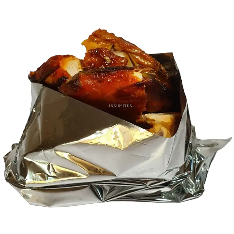 Bolsa de Aluminio para 1/4 Pollo Asado 20x25cm (100un)