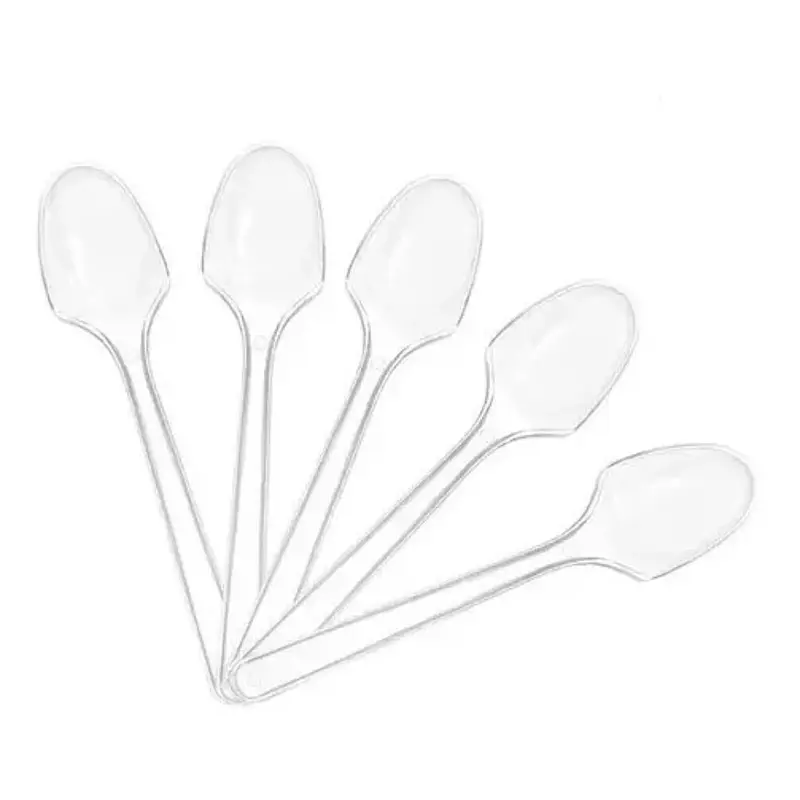 Cuchara Acrilica de Postre 8cm (100 unidades)