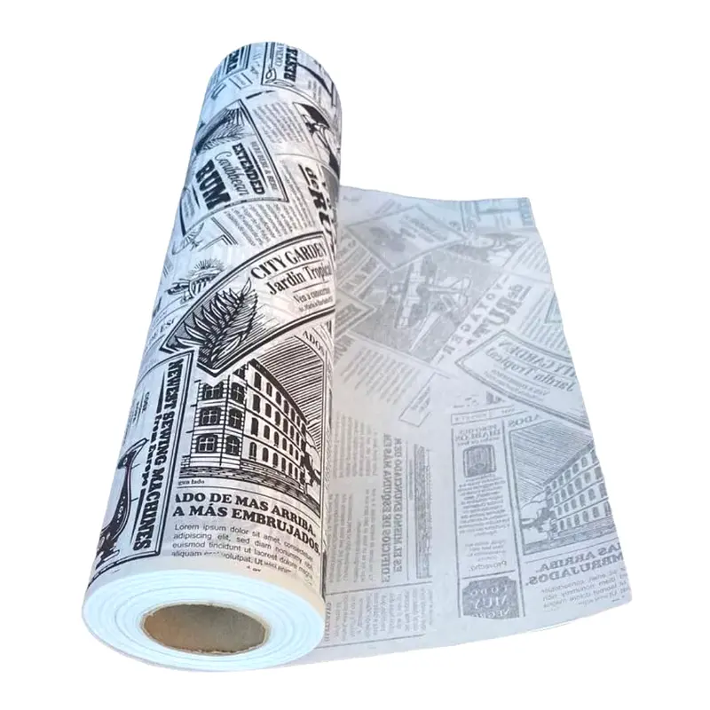 Rollo de Papel Antigrasa 37 x 100m Diario Negro