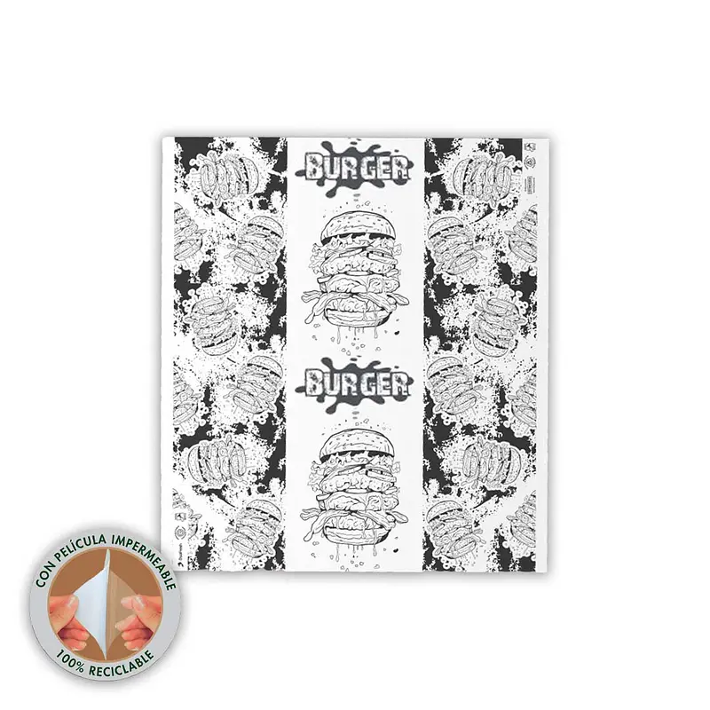 Papel Antigrasa Duofresh 33x37cm Paquete De 100hjs