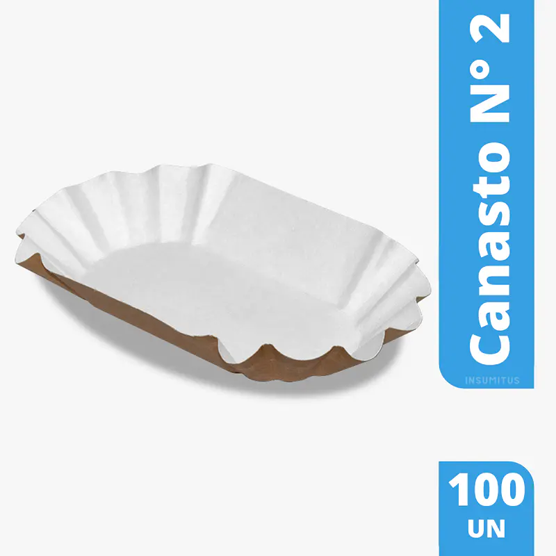 Bandeja Canasto N° 2 (100 unidades)