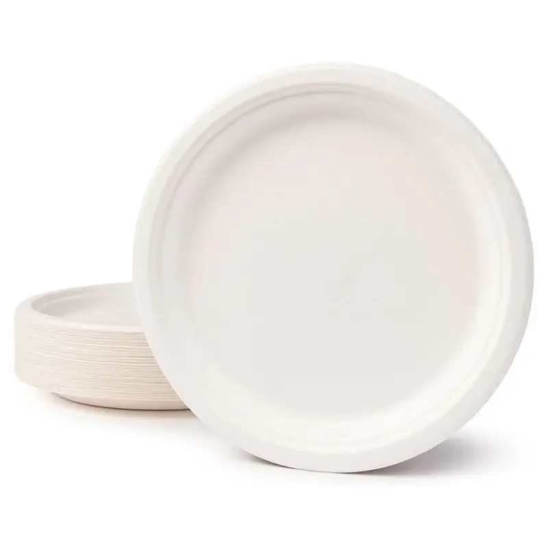 Plato Biodegrabes 23cm Paquete De 25 Unidades