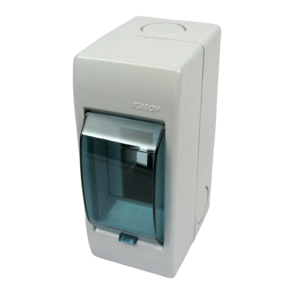 Tablero sobrepuesto 2 circuitos/modulos con tapa IP20
