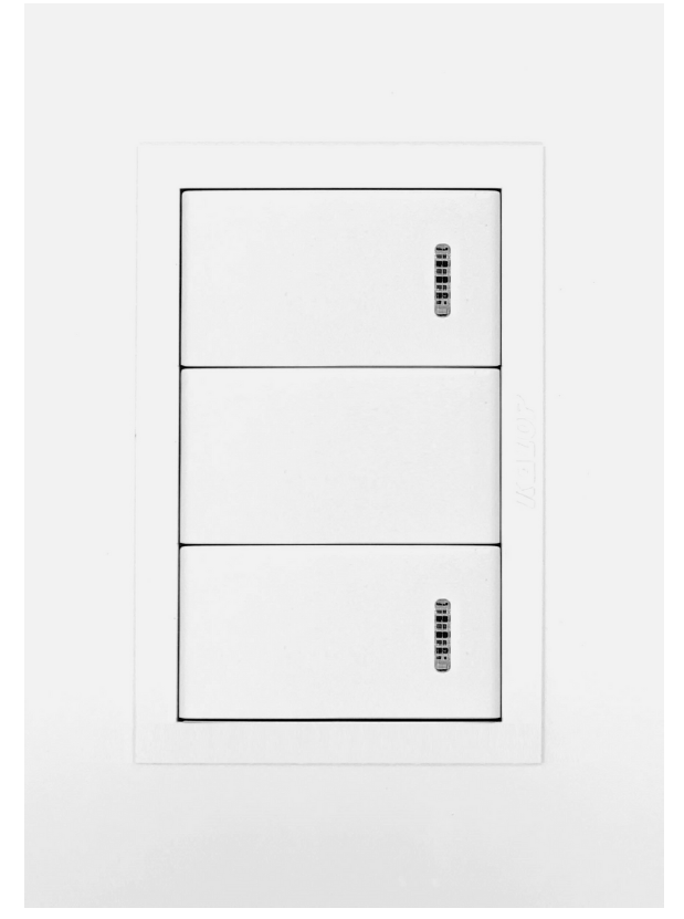 Interruptor doble 9/15 blanco