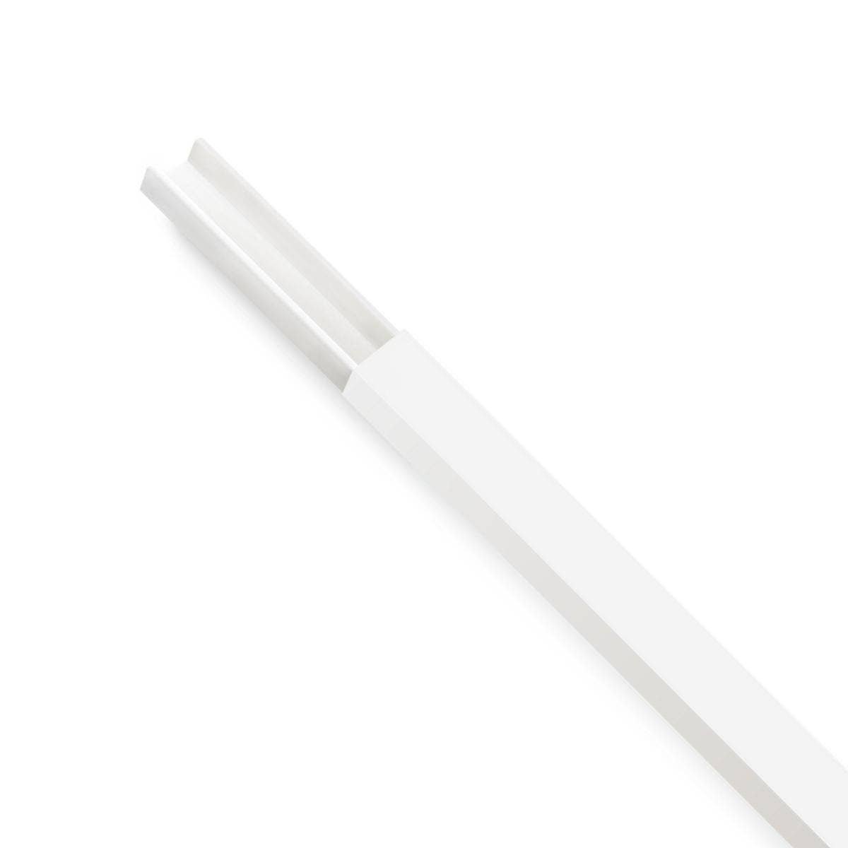 Canaleta PVC 20x10mm x 2 metros blanco con adhesivo