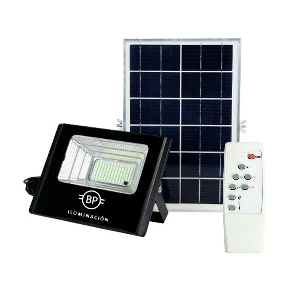 LUMINARIA SOLAR 200W C/ PANEL SOLAR EXTERNO 6500K