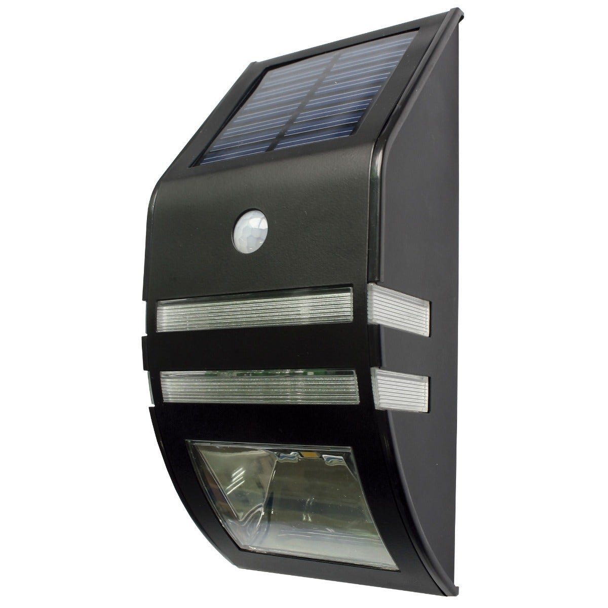 APLIQUE MURO EXTERIOR LED SOLAR 1W 40LM CON SENSOR DOBLE FUNCION