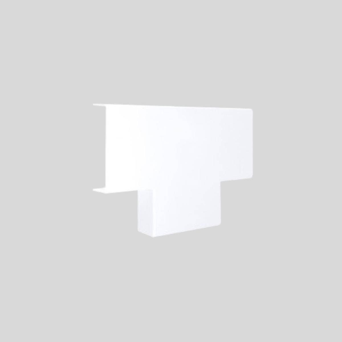 Unión derivación T para canaleta PVC 20x10 blanco