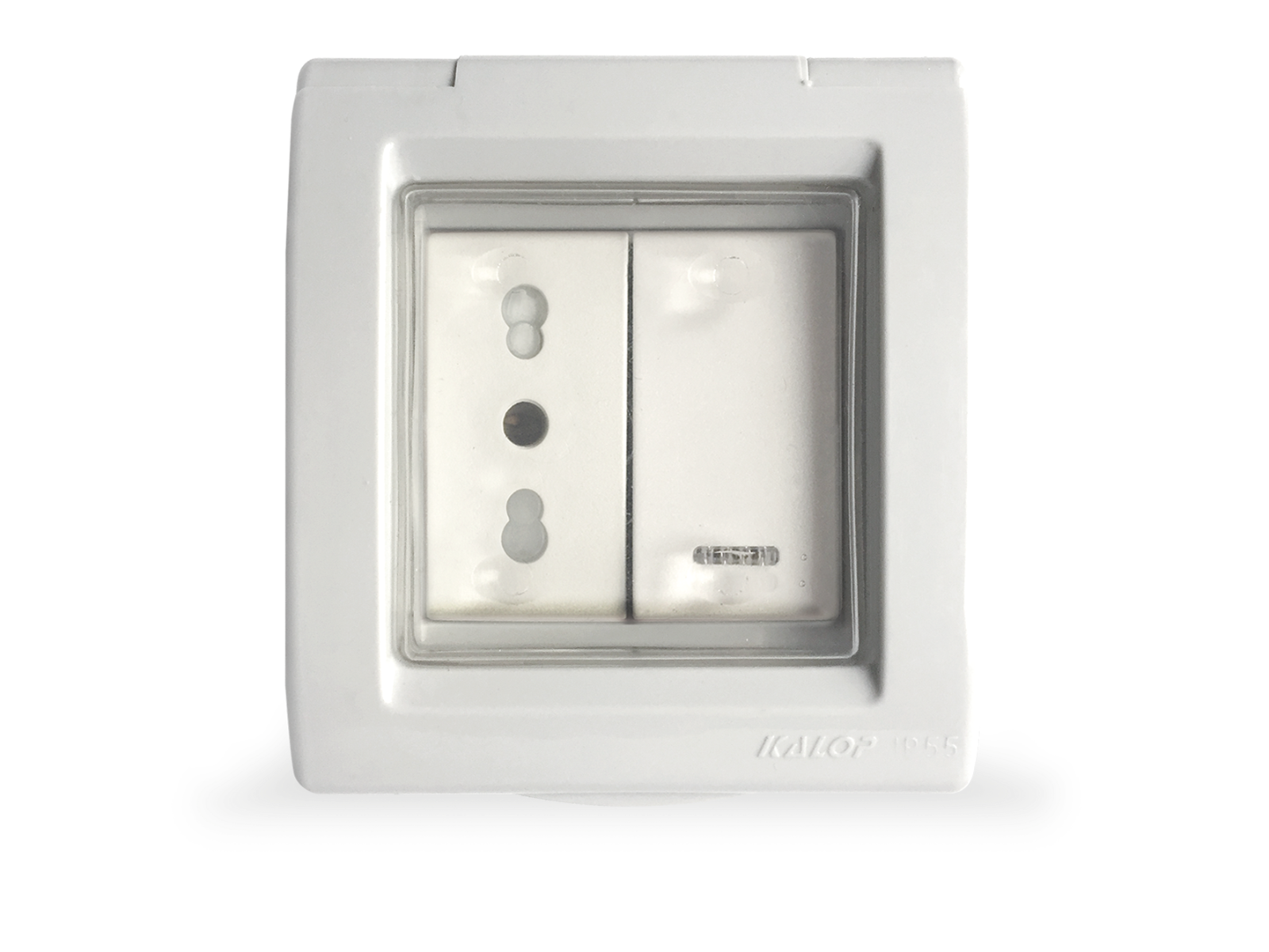 Enchufe tomacorriente + interruptor hidrobox 9/12 16A IP55