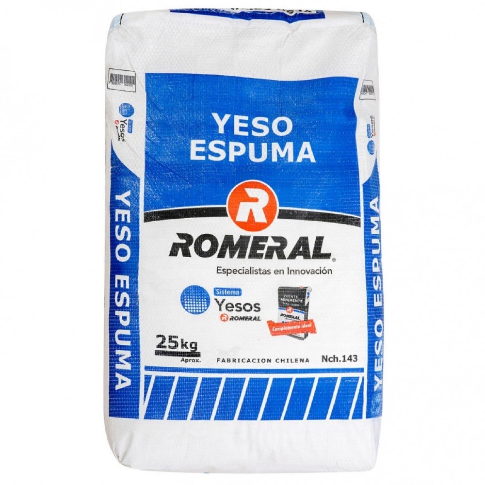 Yeso Espuma Romeral 25kg