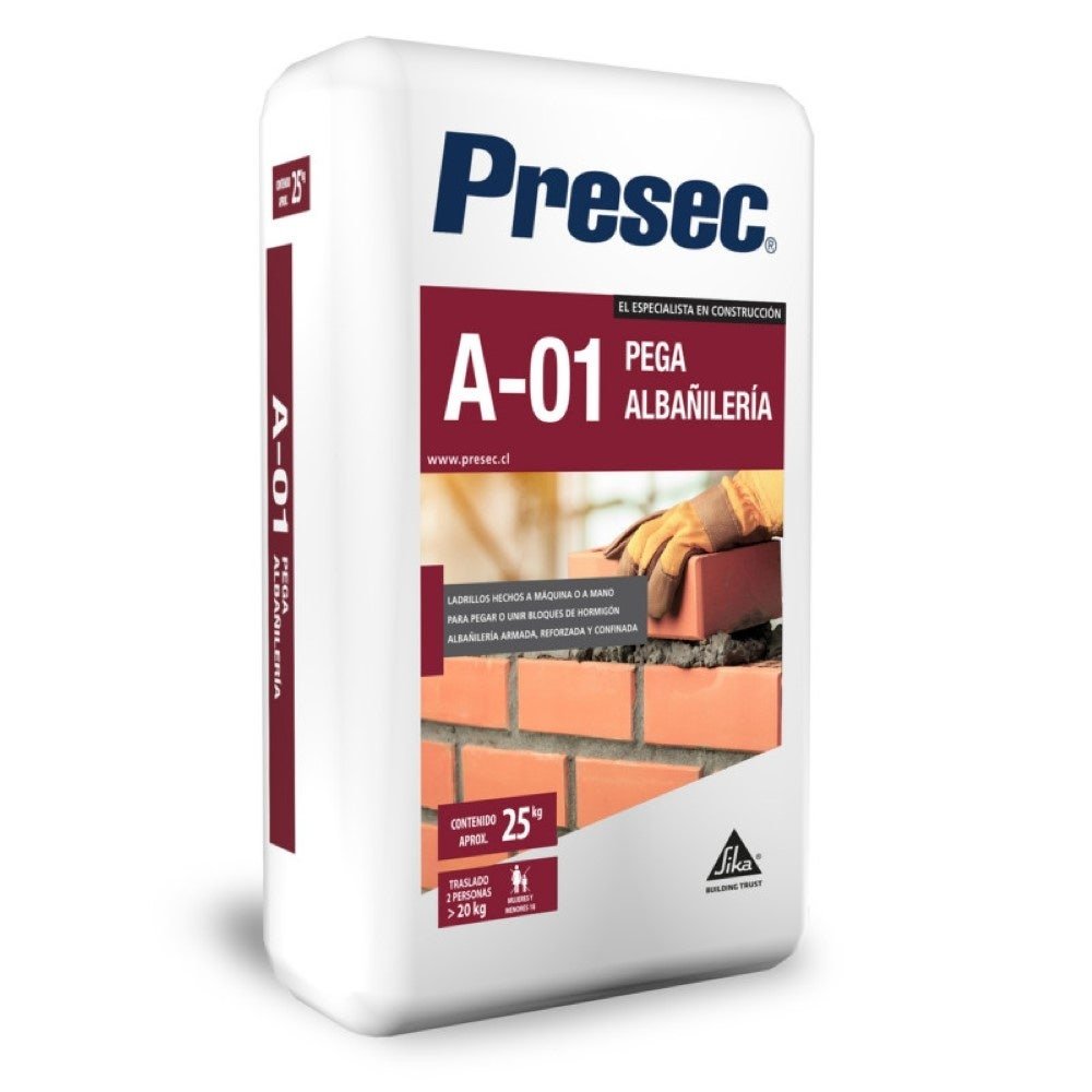 Mortero Presec A01 Pega Albañil SA-25kg