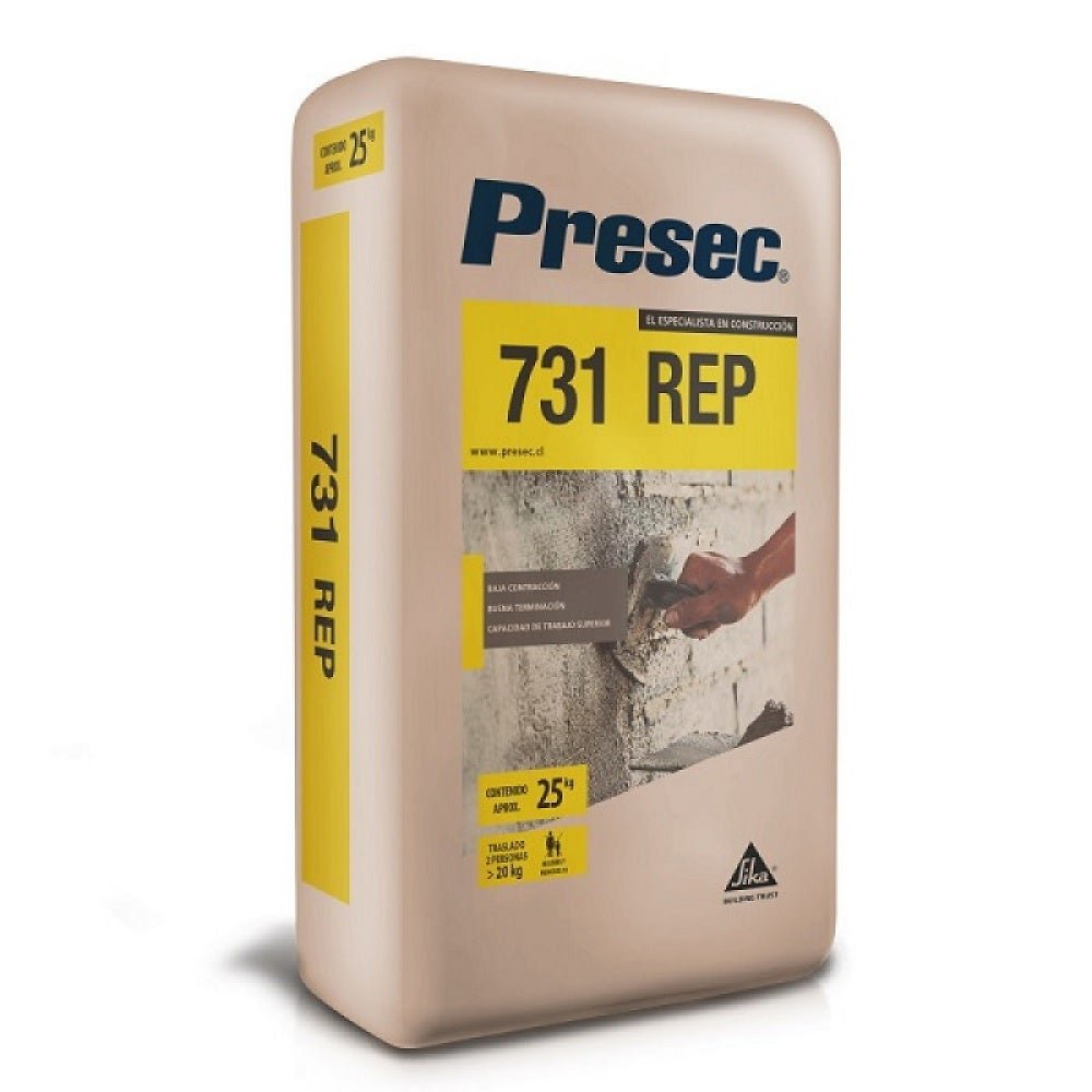 Presec 731 Mortero Reparación Alta Resistencia 25 kg