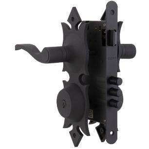 Cerradura Embutir 216 Odis Colonial Manilla Negro