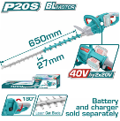 CORTASETO INALAMBRICO 27" 40V SIN BATERIA SIN CARGADOR