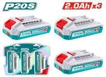 KIT DE BATERIAS POR 3PCS P20S 2.0AH TOTAL
