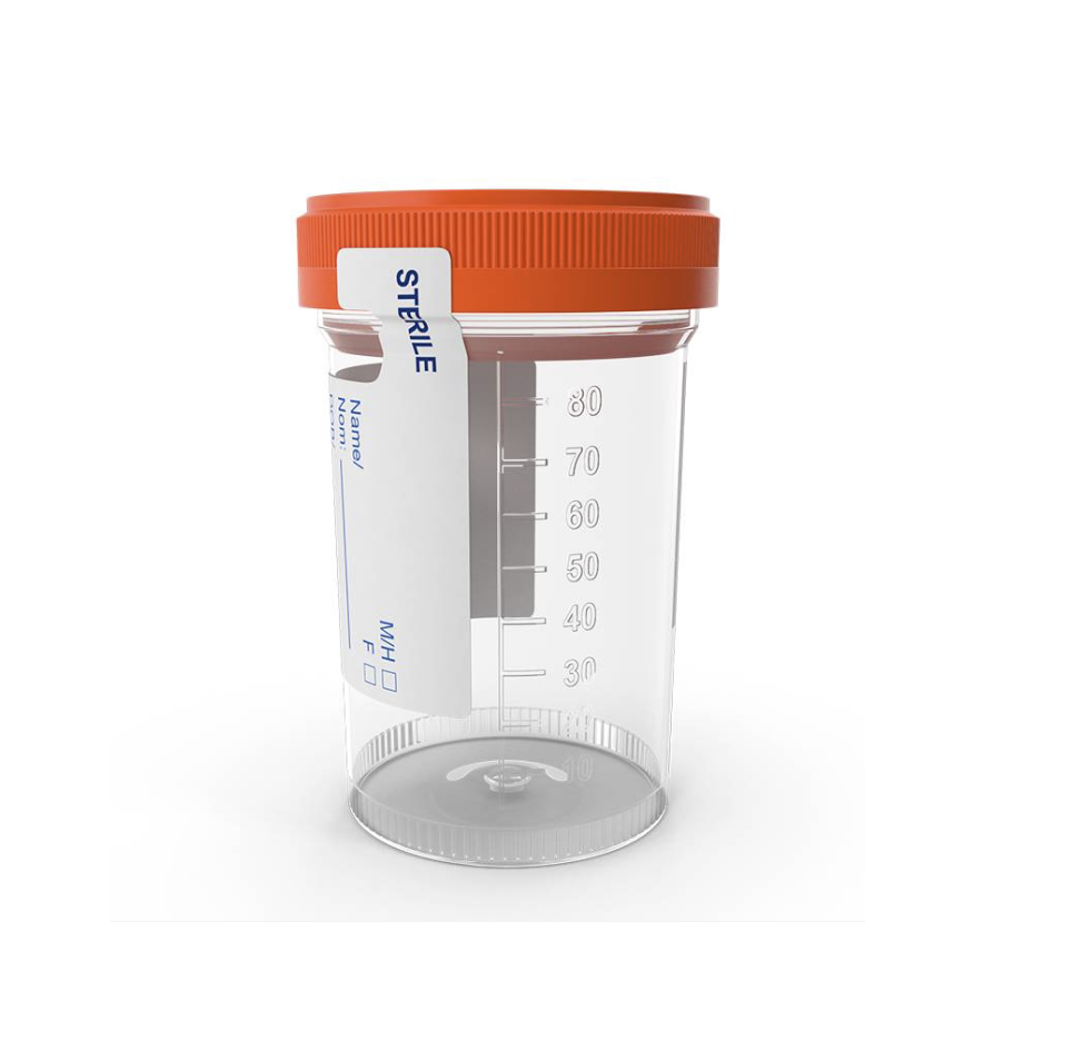 Frascos de Orina Urocultivo Estériles Tapa Rosca Roja de 120ml caja x 500 unid