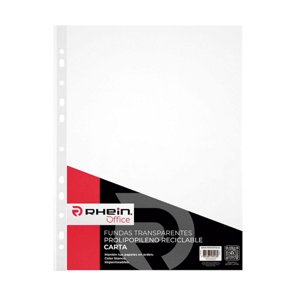 Funda para Archivo Polipropileno Carta Blanco 10un