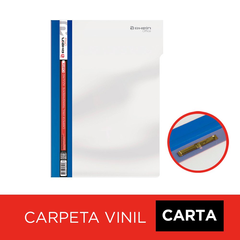 Carpeta Vinil con Accoclip Fast Carta Lomo Azul