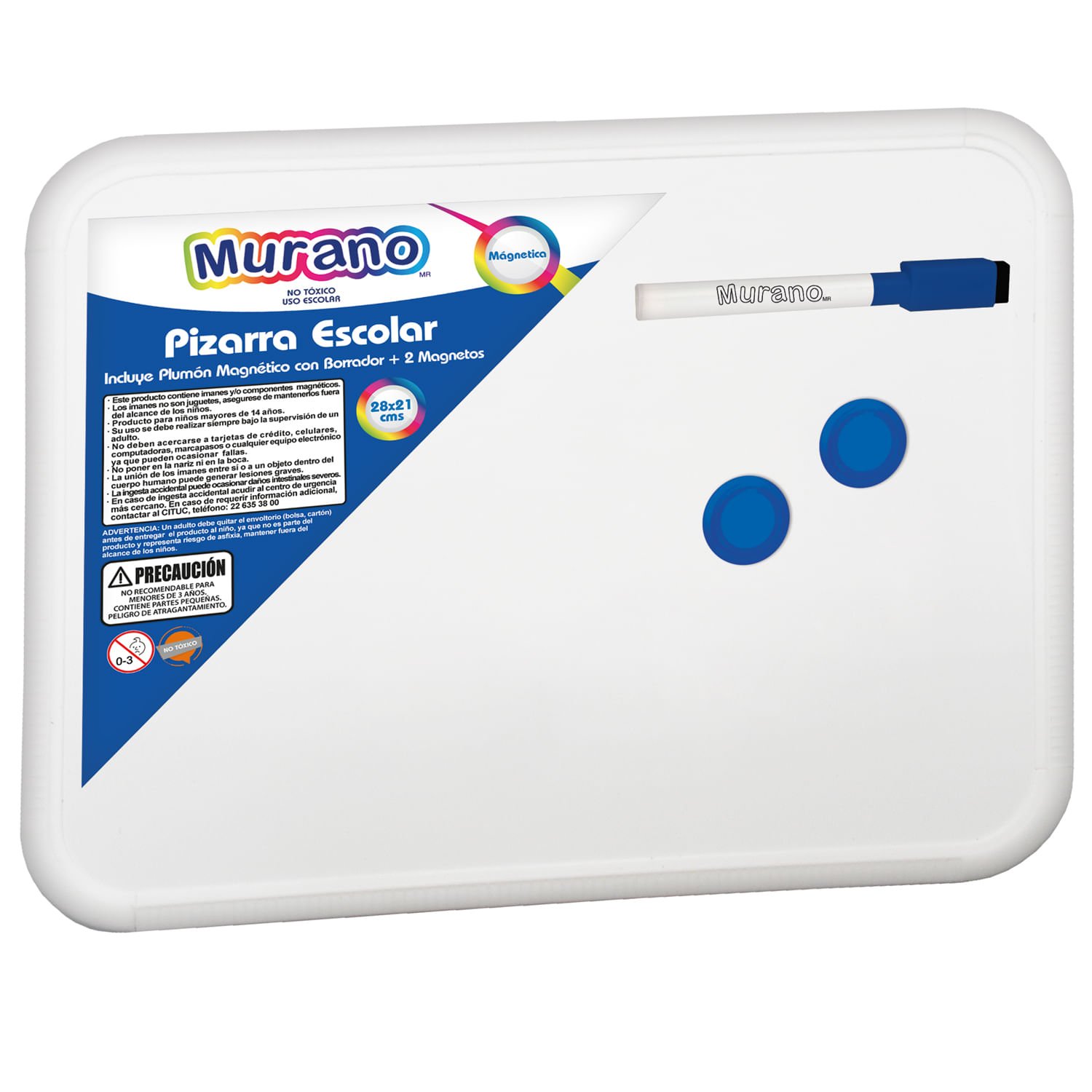 Pizarra Magnetica Escolar 28 X 21 Cms