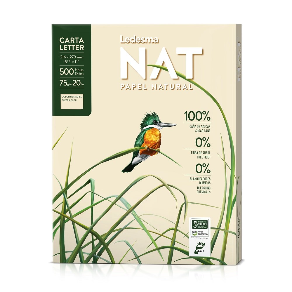 Papel Fotocopia Carta Ecológico Natural 75gr 500 Hojas