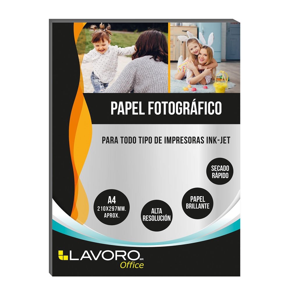 Papel Fotografico Glossy A4 180 Grs 20 Hjs