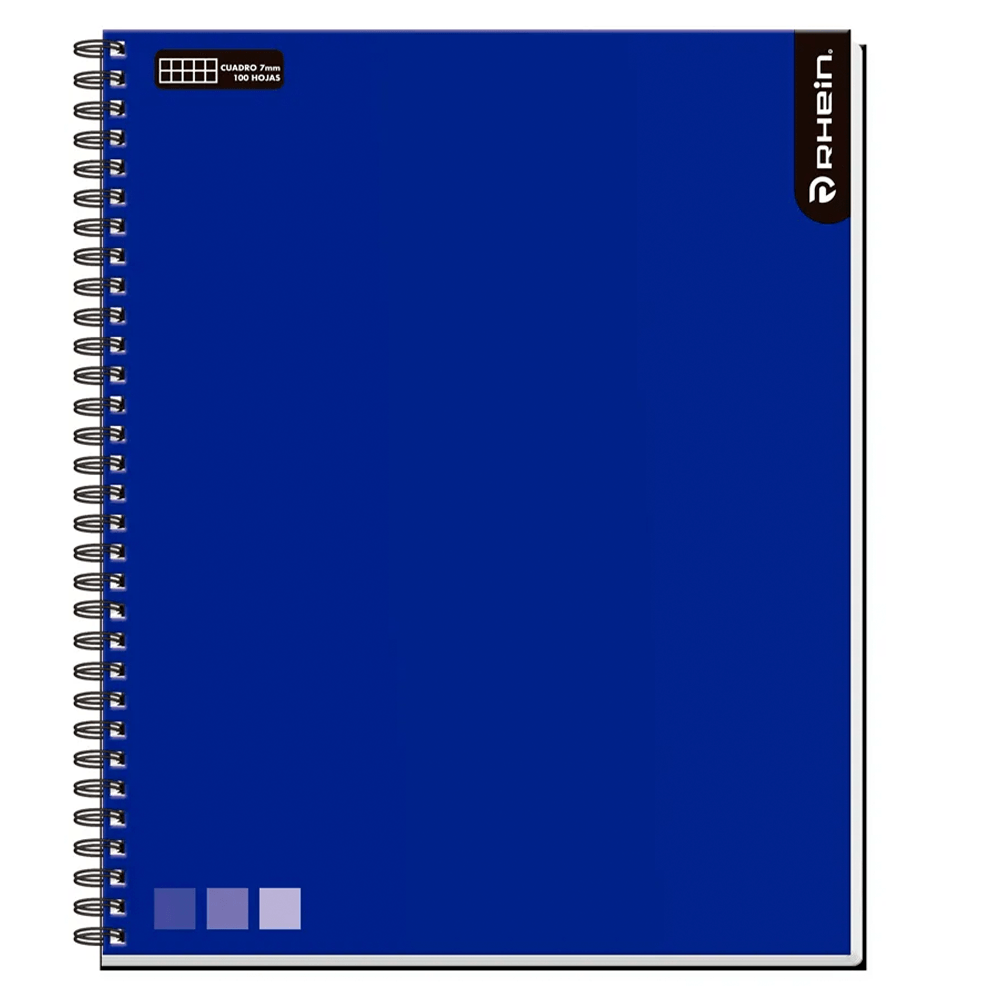 Cuaderno Universitario Liso One Color 100 Hojas 7 Mm Azul