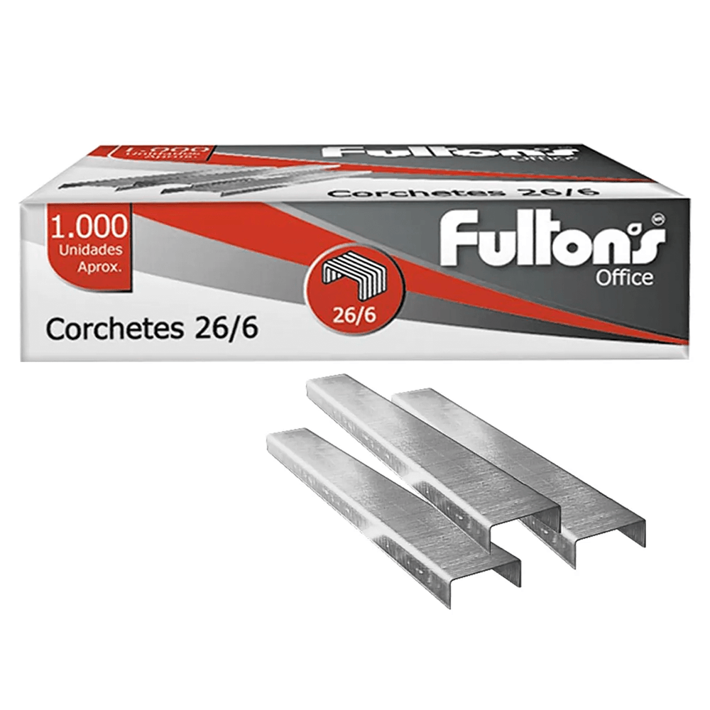Corchetes En Caja Acero Cromado 1000 Unidades